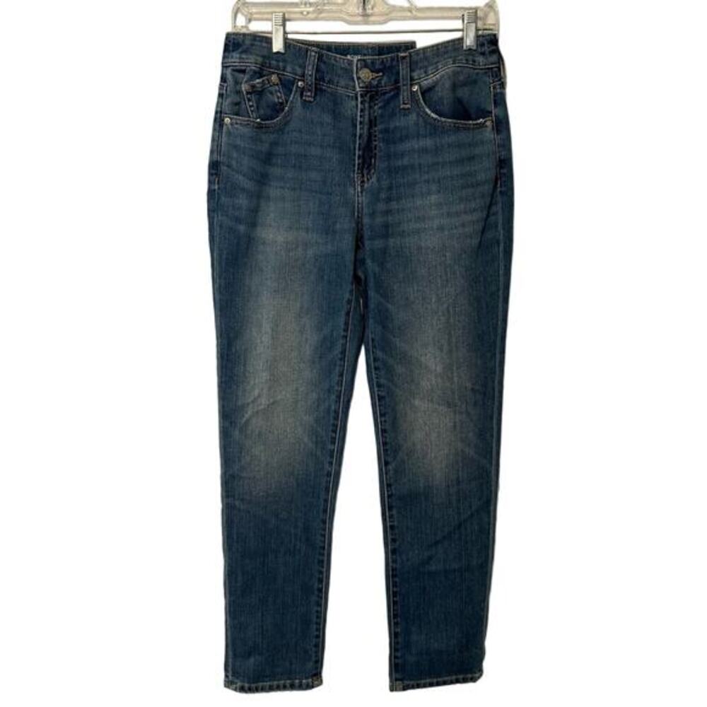 NWT Chico's Womens Jeans Boyfriend Ankle US Size 2P Chico's Sz 00P Straight Leg